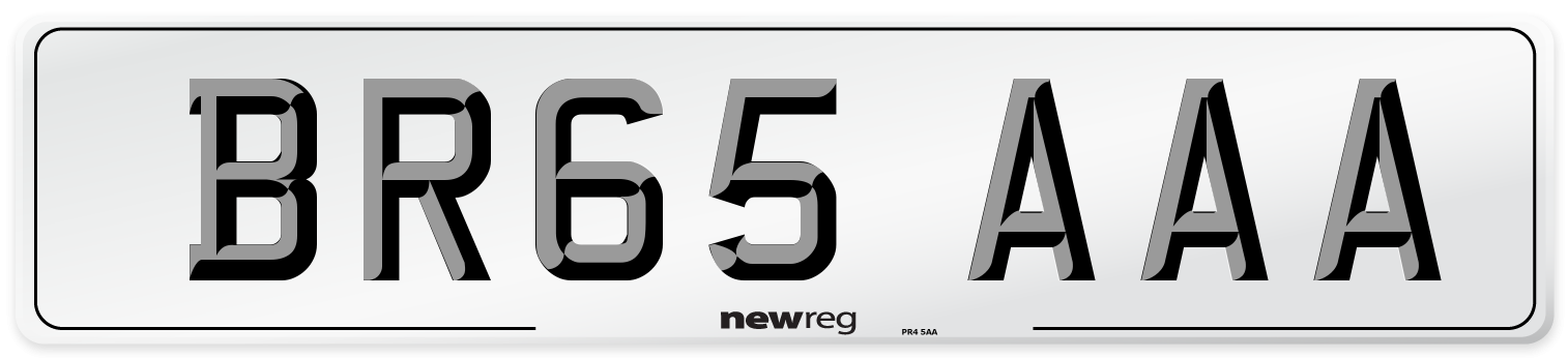 BR65 AAA Number Plate from New Reg